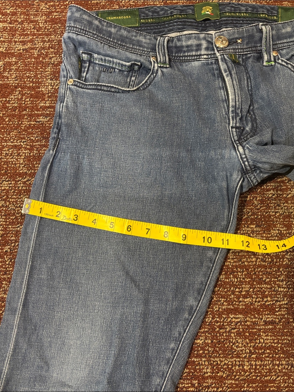 Tramarossa Leonardo medium wash slim leg designer denim men’s 33 euro jeans - Picture 14 of 16